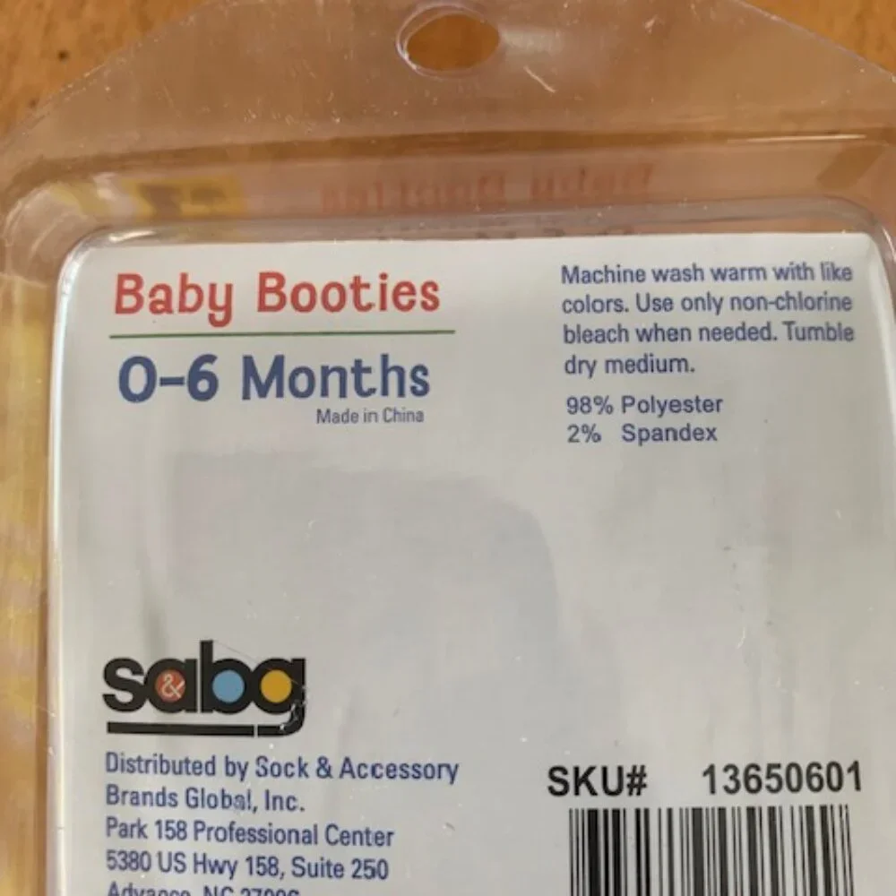 Baby Booties 3 Pairs Fiddlesticks New